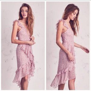LoveShackFancy Maeve Midi Dress - Red - Size 0